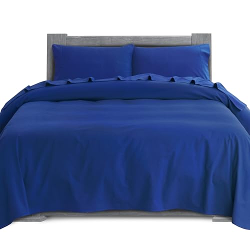 Elegant Comfort Weiches 4-teiliges Flanell-Bettwäsche-Set aus 100% türkischer Baumwolle – Premium-Qualität, Spannbettlaken mit tiefen Taschen, ultraweich, gemütlich, warm und fusselfrei, Cali King, von Elegant Comfort