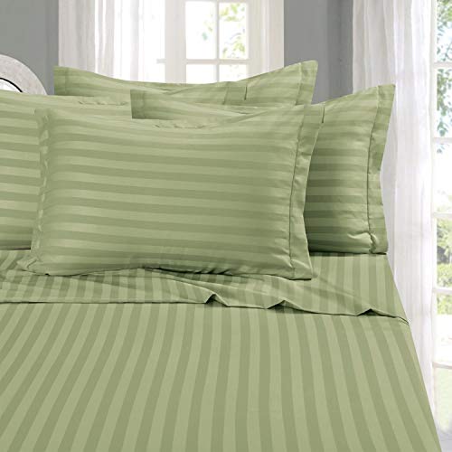 Elegant Comfort Weichstes und gemütlichstes 4-teiliges Bettlaken-Set – Fadenzahl 1500 ägyptische Qualität Mikrofaser – luxuriöses, knitterfreies 4-teiliges Damast-Bettlaken-Set, Doppelbett, XL, von Elegant Comfort