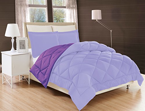 Eleganten Komfort All Season Tröster und Jahr rund mittel Gewicht Super Weiche Daunen Alternative Wende 2 teilige Tröster Set, Twin/Twin XL, Lavendel/Violett Eleganten Komfort All Season Tröster und Jahr rund mittel Gewicht Super Weiche Daunen Alternative Wende 2 teilige Tröster Set, Twin/Twin XL, Lavendel/Violett von Elegant Comfort