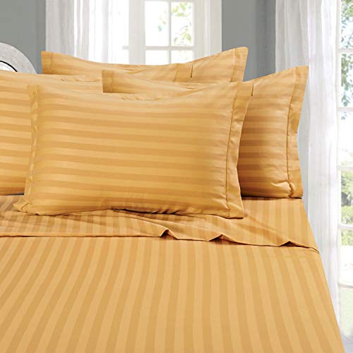 Eleganten Komfort Best, Weichsten, coziest 6 Tabelle Sets. – 1500 Fadenzahl Ägyptische Qualität Luxuriöse knitterfrei 6 Damast Streifen Bed Sheet Set, California King Camel/Gold Eleganten Komfort Best, Weichsten, coziest 6 Tabelle Sets. – 1500 Fadenzahl Ägyptische Qualität Luxuriöse knitterfrei 6 Damast Streifen Bed Sheet Set, California King Camel/Gold von Elegant Comfort