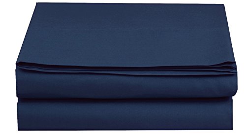 Elegant Comfort Luxus-Bettlaken, knitterfrei, 1500, erstklassige Hotelqualität, 1-teilig, King Size, Marineblau von Elegant Comfort