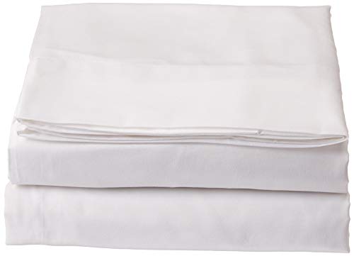 Luxuriöses Bettlaken, eleganter Komfort, faltenfrei, Fadenzahl 1500, ägyptische Qualität, 1-teilig, Weiß – 2RW-Sheet-Full-White von Elegant Comfort