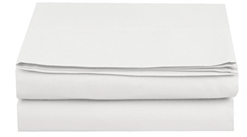 Luxury Flat Sheet Elegant Comfort Wrinkle-Free 1500 Thread Count Egyptian Quality 1-Piece Flat Sheet, California King, White von Elegant Comfort