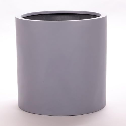 Elegant Einrichten Pflanzkübel Fiberglas, zylindrisch D40xH40cm grau. von Elegant Einrichten