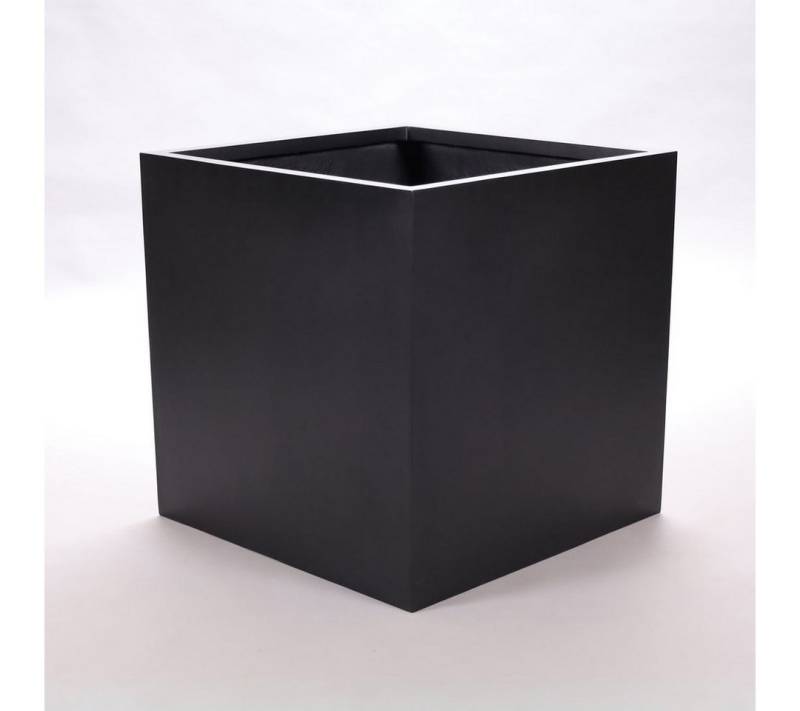 Elegant Einrichten Pflanzkübel XXL Fiberglas quadratisch 80x80x80cm elegant schwarz-matt (1 St) von Elegant Einrichten