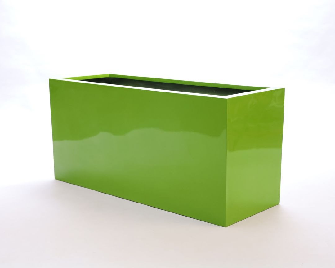 Elegant Einrichten Pflanzkübel Fiberglas Raumteiler rechteckig 108x40x50cm hochglanz avocado grün (1 St) von Elegant Einrichten