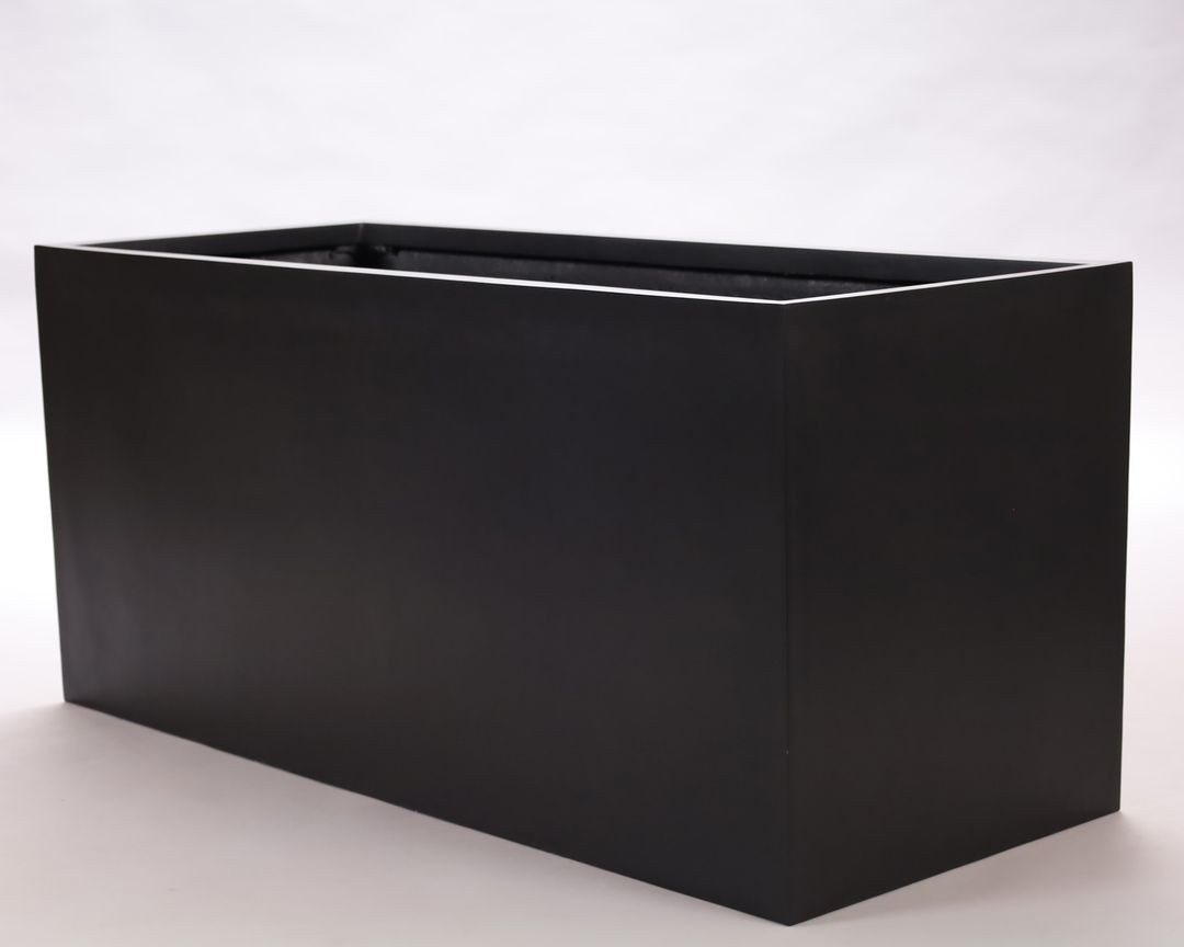Elegant Einrichten Pflanzkübel XXL Raumteiler Fiberglas rechteckig 120x50x55cm elegant schwarz-matt (1 St) von Elegant Einrichten
