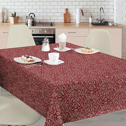 Elegant Event Essentials Bonita Luxus-Tischdecke aus PVC, schimmernde Oberfläche, leicht abwischbar, zuschneidbar, Designer-Vliesrückseite, Rollenformat für Zuhause, Büro, Bankett, Empfang und von Elegant Event Essentials