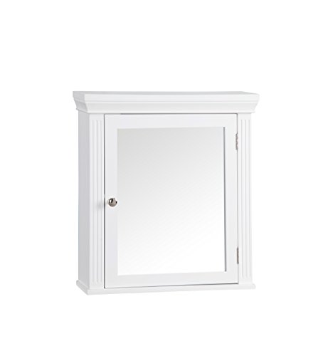Teamson Home Badezimmer Hölzerner Verspiegelter Medizinschrank Weiß 6544 von Teamson Home
