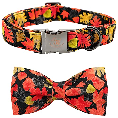 Elegant little tail Hundehalsband mit Schleife – Herbst Hundehalsband Ahornblatt Schleife Mädchen Junge Haustierhalsband Geschenk Weiche Hundefliege Halsbänder für große Hunde Elegant little tail Hundehalsband mit Schleife – Herbst Hundehalsband Ahornblatt Schleife Mädchen Junge Haustierhalsband Geschenk Weiche Hundefliege Halsbänder für große Hunde von Elegant little tail