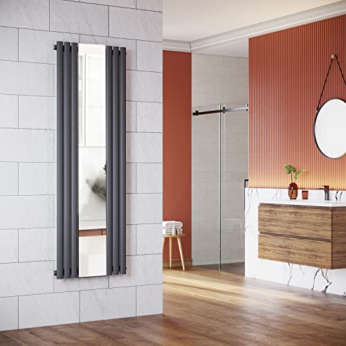 ELEGANT Design Paneelheizkörper Röhren mit Spiegel 1800x500 mm Anthrazit Einlagig Badheizkörper Mittelanschluss Vertikal Röhren Heizkörper ELEGANT Design Paneelheizkörper Röhren mit Spiegel 1800x500 mm Anthrazit Einlagig Badheizkörper Mittelanschluss Vertikal Röhren Heizkörper von ELEGANT