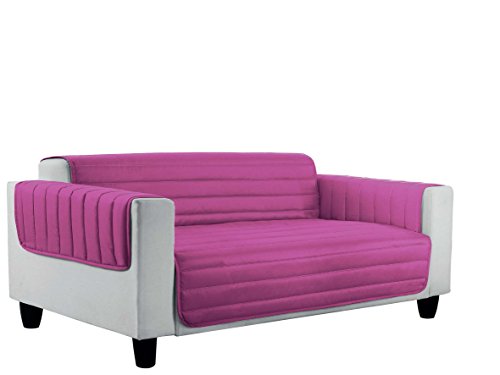 Elegant Couchüberzüge Doubleface, Lille/Fuchsie 4 Plätze, 100% Mikrofaser von Italian Bed Linen