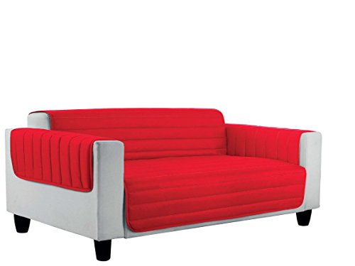 Elegant Couchüberzüge Doubleface, Rot/royal 2 Plätze, 100% Mikrofaser von Italian Bed Linen