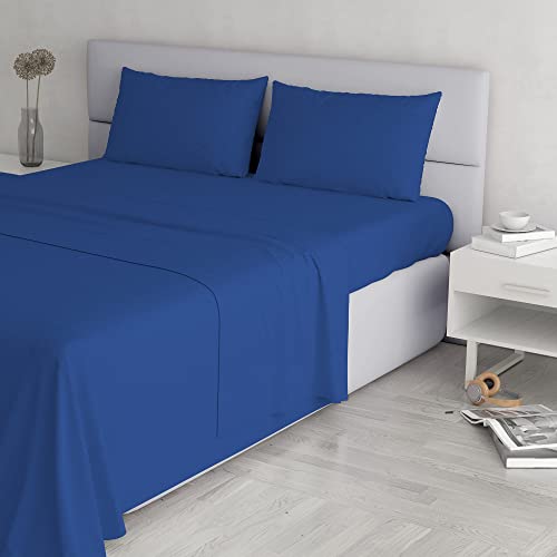 Elegant Italian Bed Linen Bettwäsche, Royal Blau, 100% Mikrofaser, DOPPELTE von Italian Bed Linen