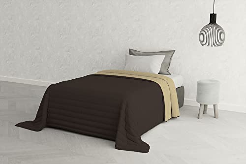 Italian Bed Linen Estivo Einzelbett, Holz, Marrone/Panna, 170 x 270 cm von Italian Bed Linen