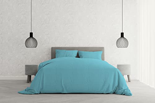 Italian Bed Linen Elegant Bettbezug, Hell blau, Doppelte von Italian Bed Linen