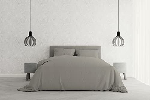 Italian Bed Linen Elegant Bettbezug, Grau, Doppelte Italian Bed Linen Elegant Bettbezug, Grau, Doppelte von Elegant