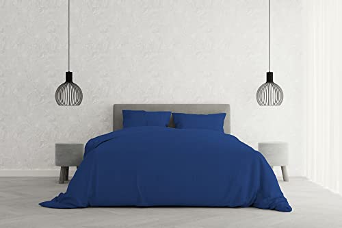 Italian Bed Linen Elegant Bettbezug, Royal blau, Doppelte von Italian Bed Linen