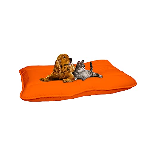 Elegant Hundekissen Maxy, Orange, 60x100cm, MAXY-CS-ARANCIO-60X100 von Italian Bed Linen