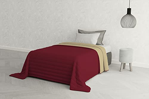 Italian Bed Linen Estivo Einzelbett, Bordeaux/Panna, 170 x 270 cm von Italian Bed Linen