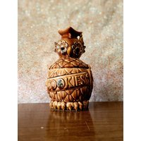 Vintage Eule Keksdose Japan Nagoya Flower Power von ElegantBuyDesigns