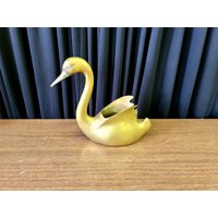 Vintage Messing Schwan Überpflanzung 1950Er Jahre Mid Century Dekor von ElegantBuyDesigns