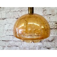 Vintage Retro Glas Pendelleuchte, Mid Century Mcm Beleuchtung von ElegantBuyDesigns