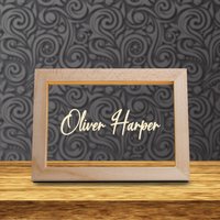 Personalisierte Gravierte Name Led-Nachtlicht - Holzrahmen von ElegantGift