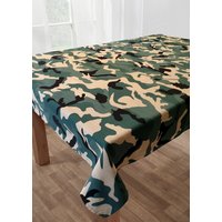 Camo Grün Tischdecke, Camouflage Army Military Print Khaki Beige Creme Schwarz von ElegantHomeOnline