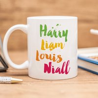 One Direction Fantasse Bunte 1D Kaffeetasse - Directioner Geschenk von ElegantQuotes