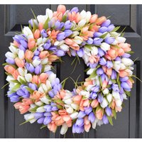 Frühlingskranz Türkranz Frühlingsdeko Frühlingsdekoration Muttertagskranz - Geschenk Für Mama Sie Individuelle Türkränze von ElegantWreath