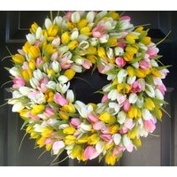 Osterkranz Frühlingskranz Türkranz Sommerkranz Der Original Tulpenkranz von ElegantWreath