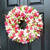 Türkranz - Tulpe Sommerkranz Frühling von ElegantWreath