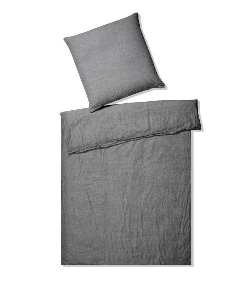 Bettwäsche Breeze in Gr. 135x200 oder 155x220 cm, Elegante, Halbleinen, 2 teilig, Bettwäsche in Halbleinen-Qualität, Bettwäsche mit Reißverschluss von Elegante