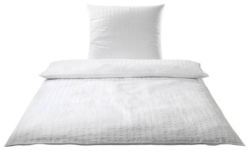 Elegante Bettwäsche Chelsea, Seersucker, 2 teilig, gewebter Seersucker von Elegante