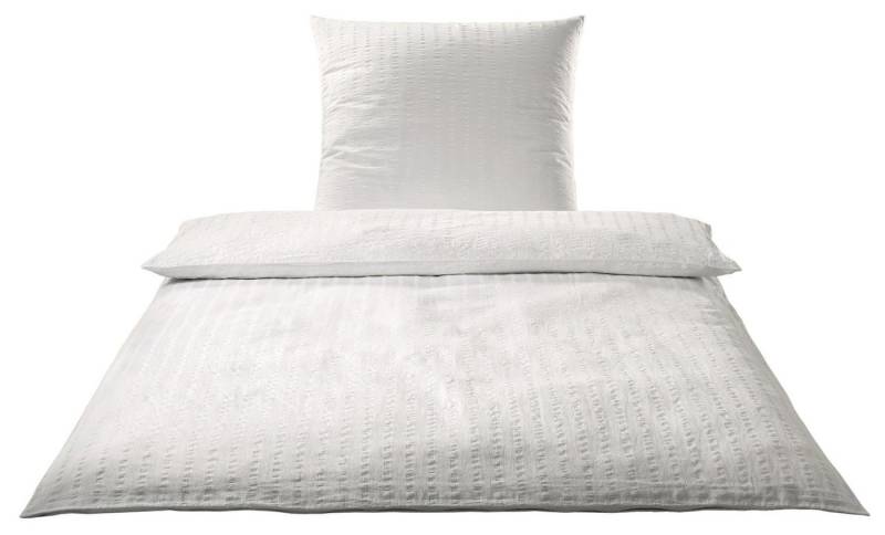 Elegante Bettwäsche Chelsea, Seersucker, 2 teilig, gewebter Seersucker von Elegante