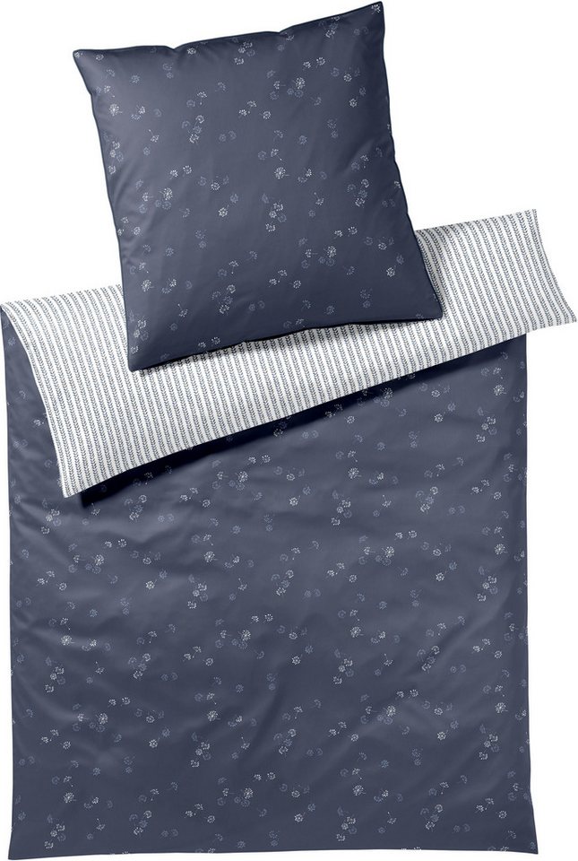 Elegante Bettwäsche Fleurs, Mako-Satin, 2 teilig, angenehmes Hautgefühl Elegante Bettwäsche Fleurs, Mako-Satin, 2 teilig, angenehmes Hautgefühl von Elegante