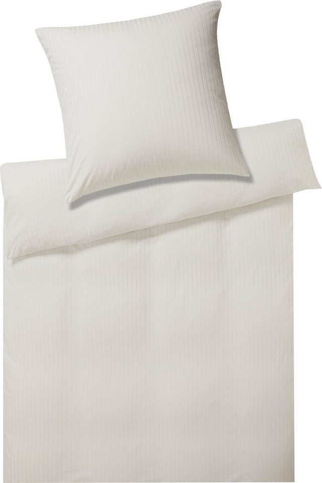 Elegante Bettwäsche Solid Stripe, Mako-Jersey, 2 teilig, angenehmes Hautgefühl Elegante Bettwäsche Solid Stripe, Mako-Jersey, 2 teilig, angenehmes Hautgefühl von Elegante