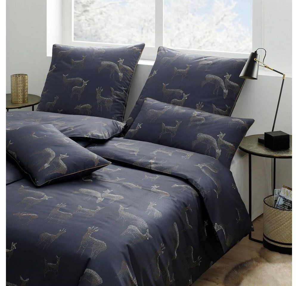 Elegante Bettwäsche Bettwäsche Glitter Nachtblau 135 x 200 cm, Mako Satin, 2 teilig Elegante Bettwäsche Bettwäsche Glitter Nachtblau 135 x 200 cm, Mako Satin, 2 teilig von Elegante