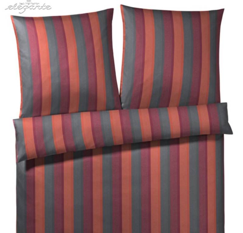 Elegante Bettwäsche Elegante Mako Satin Bettwäsche Cambio Koralle-Beere 135 x 200 cm, Mako Satin, 2 teilig von Elegante