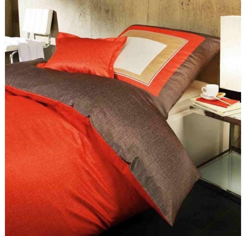 Elegante Bettwäsche Elegante Mako Satin Bettwäsche Vinto Purpur 135 x 200 cm, Mako Satin, 2 teilig von Elegante