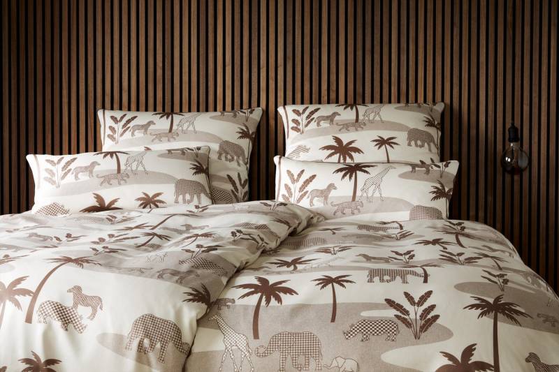 Elegante Bettwäsche Jungle Graphic, Mako-Satin, 2 teilig, angenehmes Hautgefühl Elegante Bettwäsche Jungle Graphic, Mako-Satin, 2 teilig, angenehmes Hautgefühl von Elegante