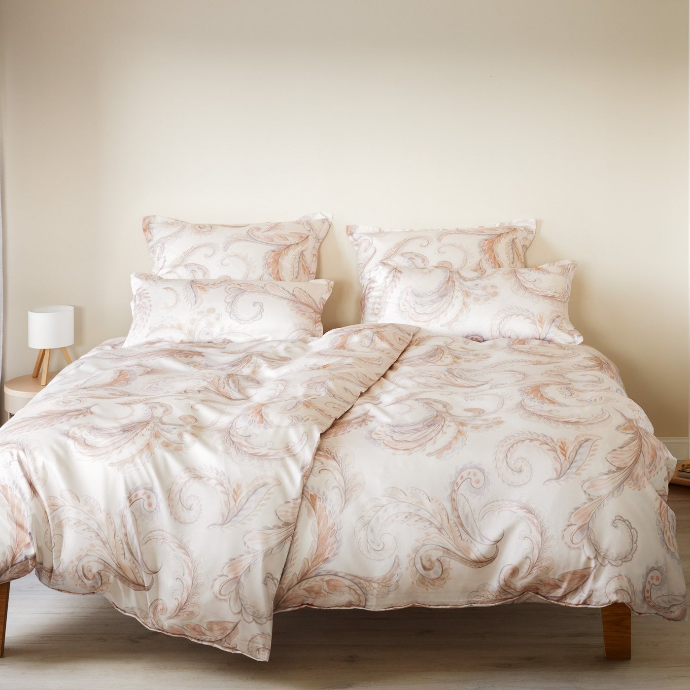 Elegante Bettwäsche Seiden-Satin 'Grandezza' 135 x 200 cm, Made in Germany, Reißverschluss, Paisley Elegante Bettwäsche Seiden-Satin 'Grandezza' 135 x 200 cm, Made in Germany, Reißverschluss, Paisley von Elegante