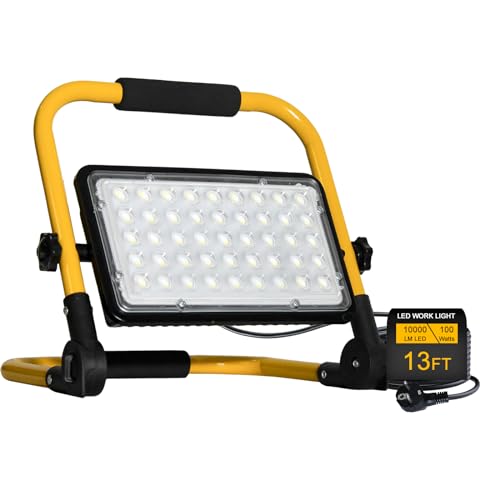100W LED Baustrahler mit Stativ,6500K LED Arbeitsleuchte 4m Kabel mit Stecker,IP66 Wasserdichtes Flutlichter Arbeitsscheinwerfer Bauscheinwerfer für Werkstatt Baustelle Garage Auto Inspektion 100W LED Baustrahler mit Stativ,6500K LED Arbeitsleuchte 4m Kabel mit Stecker,IP66 Wasserdichtes Flutlichter Arbeitsscheinwerfer Bauscheinwerfer für Werkstatt Baustelle Garage Auto Inspektion von Eleganted