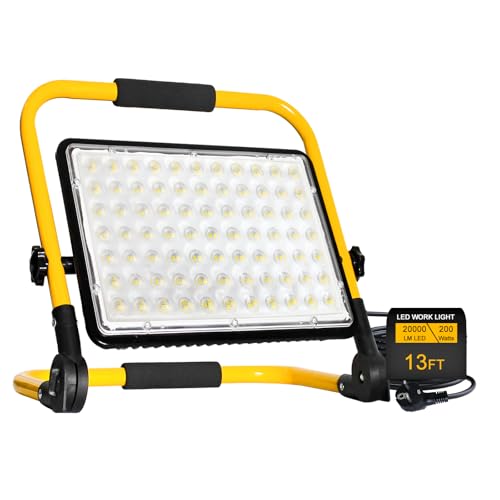 200W LED Baustrahler mit Stativ,6500K LED Arbeitsleuchte 4m Kabel mit Stecker,IP66 Wasserdichtes Flutlichter Arbeitsscheinwerfer Bauscheinwerfer für Werkstatt Baustelle Garage Auto Inspektion 200W LED Baustrahler mit Stativ,6500K LED Arbeitsleuchte 4m Kabel mit Stecker,IP66 Wasserdichtes Flutlichter Arbeitsscheinwerfer Bauscheinwerfer für Werkstatt Baustelle Garage Auto Inspektion von Eleganted