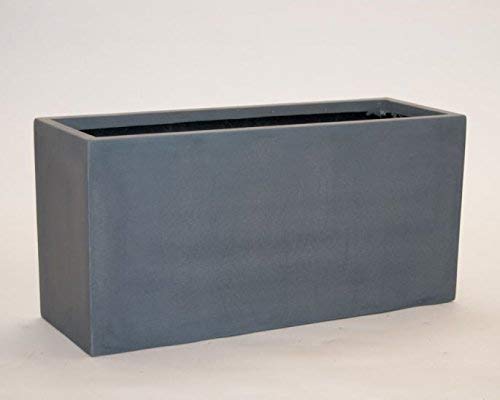 Elegant Einrichten Pflanztrog, Blumentrog Fiberglas 80x30x40cm grau von Elegant Einrichten