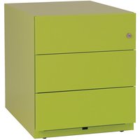 Rollcontainer Note™, HxBxT 495 x 420 x 565, 3 Schubladen, grün von Bisley