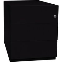 Rollcontainer Note™, HxBxT 495 x 420 x 565, 3 Schubladen, schwarz von Bisley