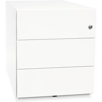 Rollcontainer Note™, HxBxT 495 x 420 x 565, 3 Schubladen, weiß von Bisley