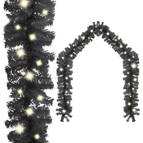 10 m Schwarz Weihnachtsgirlande mit Beleuchtung Warmweiß, Haustür und Fenster Innen Aussen Girlande Weihnachten, Künstliche Tannengirlande, warm weiß 10 m Schwarz Weihnachtsgirlande mit Beleuchtung Warmweiß, Haustür und Fenster Innen Aussen Girlande Weihnachten, Künstliche Tannengirlande, warm weiß von Eleganz
